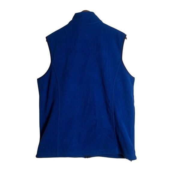 L.L. Bean mens blue fleece full zip vest. Size large tall - Picture 5 of 5